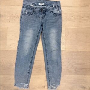 One Teaspoon Light Blue Cropped Jeans